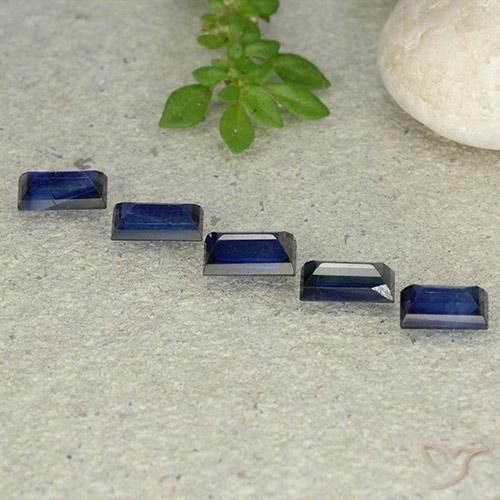 2.58 ct natürliche Dämmerungsblau Saphir-Edelsteine, Baguette, VS