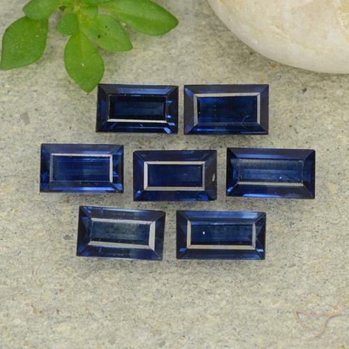 2.49ctw Natürlicher Dämmerungsblau Saphir, Baguette, VS