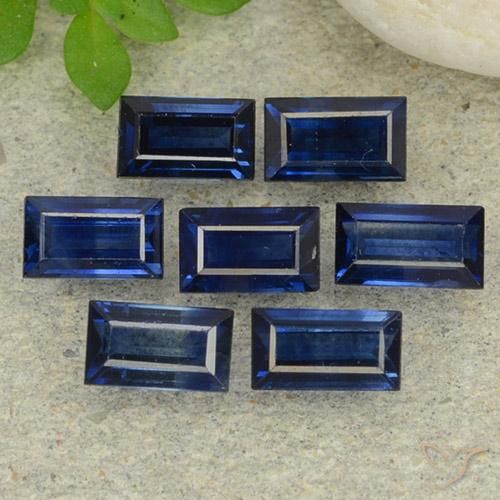 2.49 ct natürliche Dämmerungsblau Saphir-Edelsteine, Baguette, VS