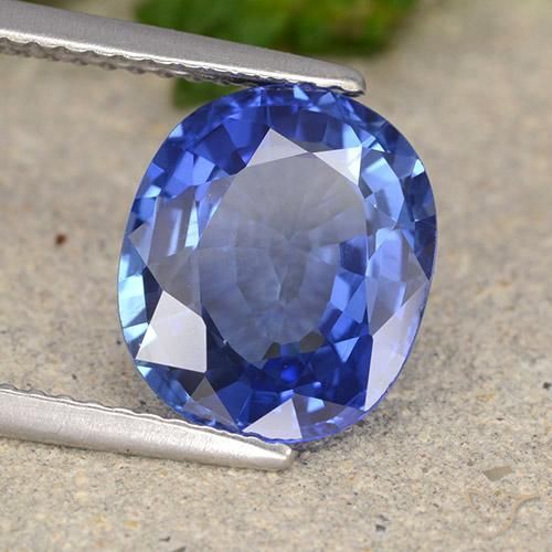 9,17 ctw natürlicher Kornblumenblau Saphir, Oval, VS