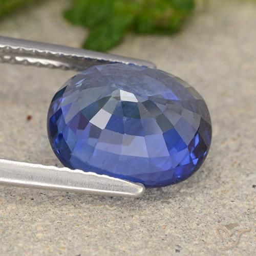 9,17 ctw natürlicher Kornblumenblau Saphir, Oval, VS
