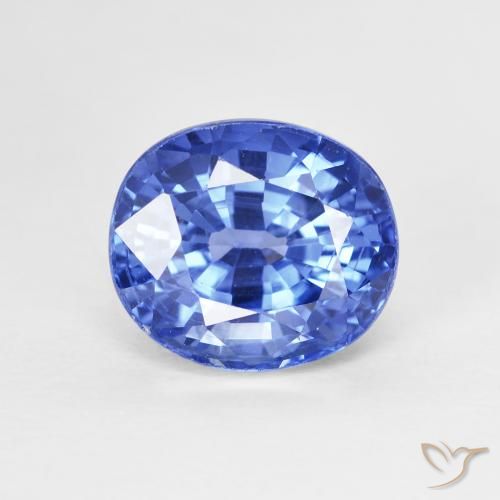 4.07ct Natürlicher Mittleres Marineblau Saphir, Oval, VVS-VS