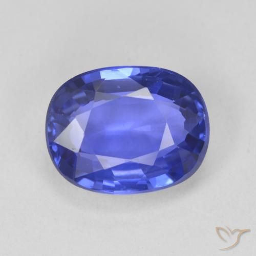 4.05ct Natürlicher tiefviolett-blau Saphir, Oval, VVS-VS
