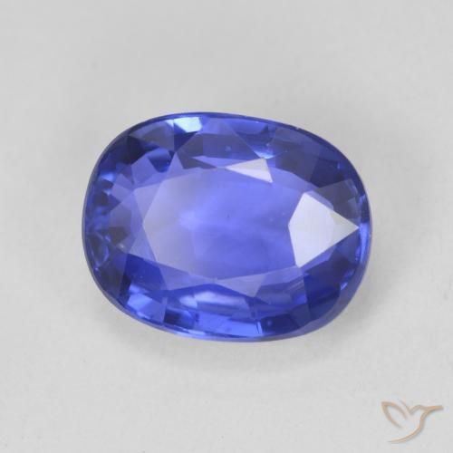 9,17 ctw natürlicher tiefviolett-blau Saphir, Oval, VVS-VS