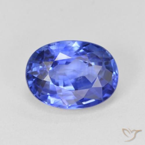 4.11ct Natürlicher Helles Kornblumenblau Saphir, Oval, VS