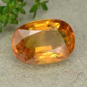 9,17 ctw natürlicher Mittelorange Saphir, Oval, VS-SI