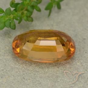 9,17 ctw natürlicher Mittelorange Saphir, Oval, VS-SI