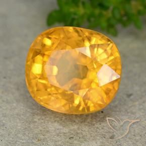 9,17 ctw natürlicher Dunkelgolden Saphir, Oval, VS-SI
