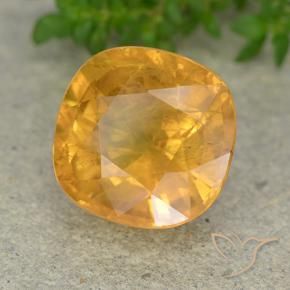 9,17 ctw natürlicher Mittelorange Saphir, Kissen, VS-SI