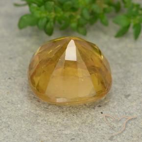 9,17 ctw natürlicher Mittelorange Saphir, Kissen, VS-SI