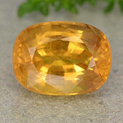 9.36ct Natürlicher Tiefes Orange-Gold Saphir, Oval, VS-SI