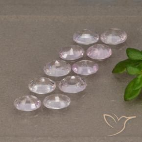 2,09 ct natürliche Sehr helles Lavendelrosa Saphir-Edelsteine, Oval Schliff, VS