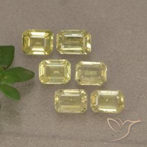 1.60 ct natürliche Helles Ananasgelb Saphir-Edelsteine, Oktagonschliff, VS