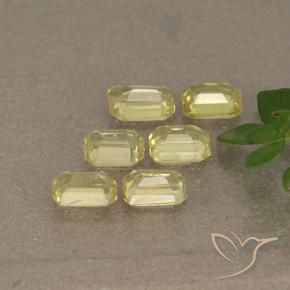 1.60 ct natürliche Helles Ananasgelb Saphir-Edelsteine, Oktagonschliff, VS