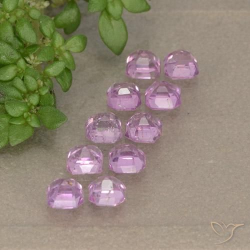 1.59 ct natürliche Helles Royal Lila Pink Saphir-Edelsteine, Oktagonschliff, VS