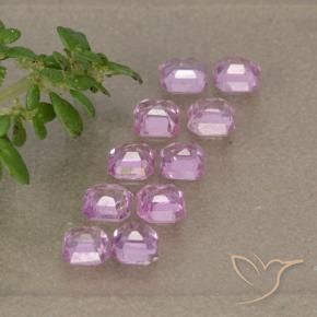 1.64 ct natürliche hellrosa Saphir-Edelsteine, Oktagonschliff, VS