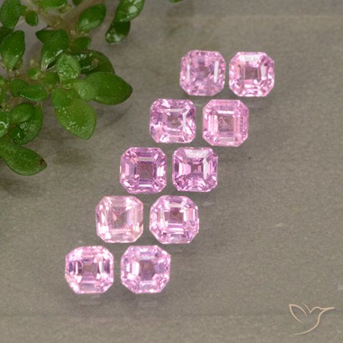 1.49ctw Natürlicher Sehr helles Royal Purple Pink Saphir, Smaragdschliff, VS
