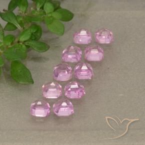 1.49 ct natürliche Sehr helles Royal Purple Pink Saphir-Edelsteine, Oktagonschliff, VS