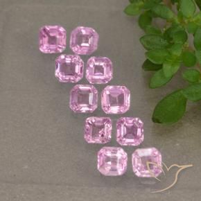1.42 ct natürliche Sehr helles Royal Purple Pink Saphir-Edelsteine, Oktagonschliff, VS