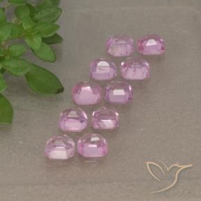 1.42 ct natürliche Sehr helles Royal Purple Pink Saphir-Edelsteine, Oktagonschliff, VS