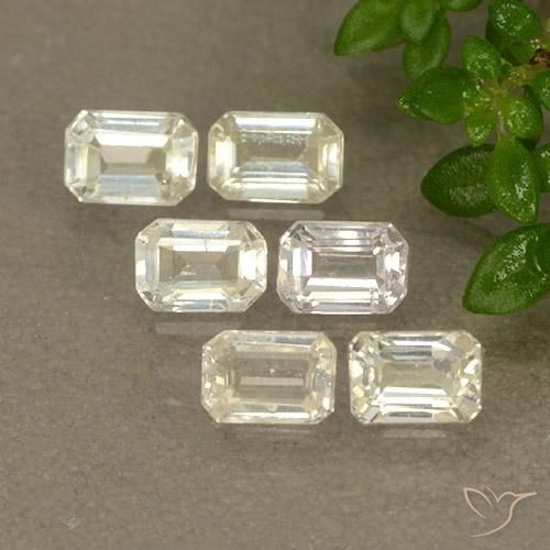 1.73 ct natürliche hellgelb Saphir-Edelsteine, Oktagonschliff, VS