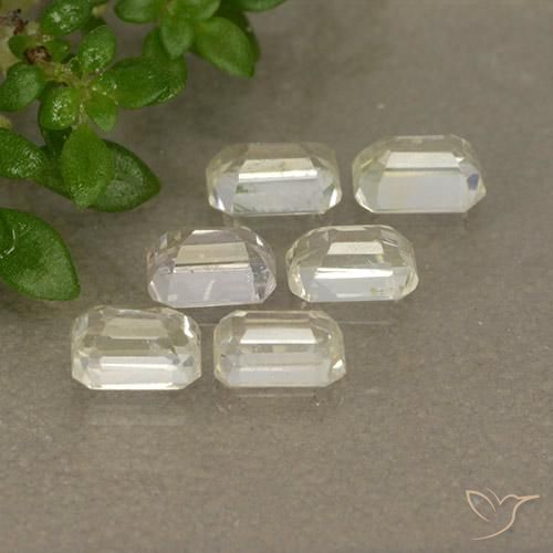 1.73 ct natürliche hellgelb Saphir-Edelsteine, Oktagonschliff, VS