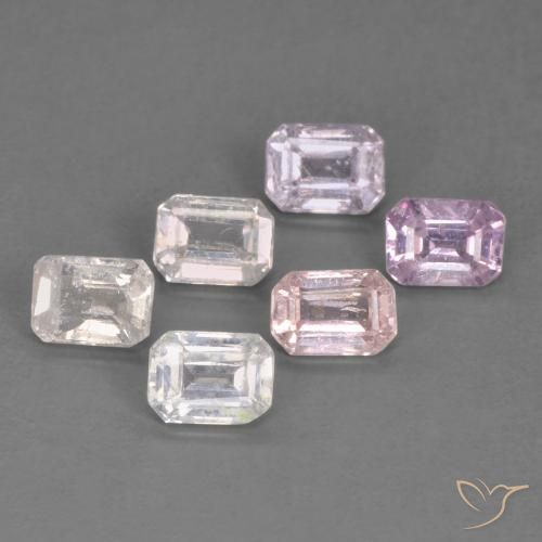 1.59 ct natürliche Mehrfarbig Saphir-Edelsteine, Oktagonschliff, VS