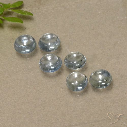 1.73ctw Natürlicher hellblau Saphir, Runden, Transparent