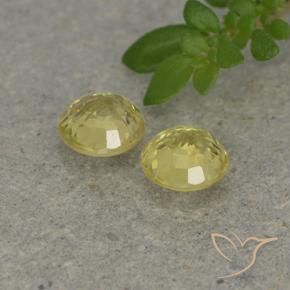 0.88 ct natürliche hellgelb Saphir-Edelsteine, Runden, VVS-VS