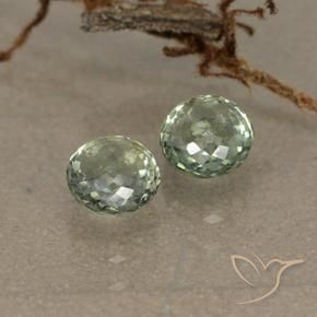 1.21 ct natürliche Helles Waldgrün Saphir-Edelsteine, Runden, VS
