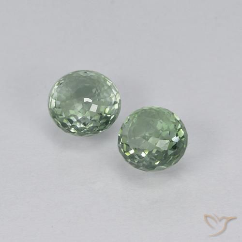 1.22 ct natürliche Graugrün Saphir-Edelsteine, Runden, VVS-VS
