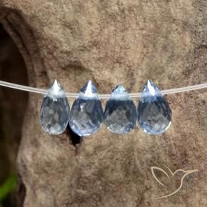 1.31 ct natürliche hellblau Saphir-Edelsteine, Briolette, VS