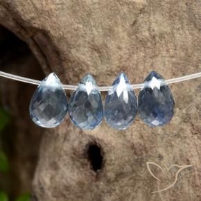 1.59 ct natürliche Pastellblau Saphir-Edelsteine, Briolette, VS