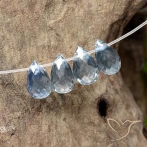2.12 ct natürliche hellblau Saphir-Edelsteine, Briolette, VS
