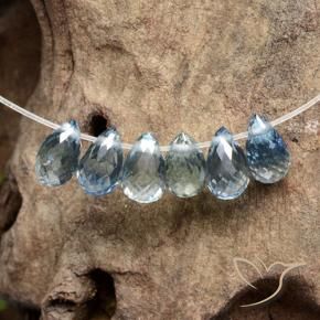 2.44 ct natürliche Pastellblau Saphir-Edelsteine, Briolette, VS