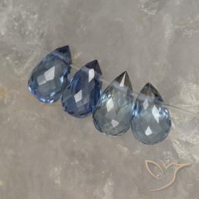 1.50 ct natürliche Navy blau Saphir-Edelsteine, Briolette, VS