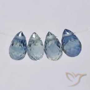 1.71 ct natürliche Navy blau Saphir-Edelsteine, Briolette, VS