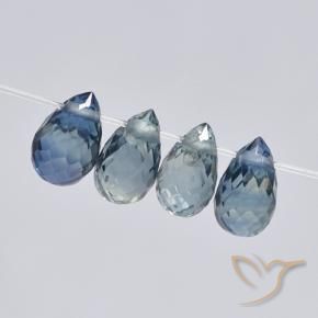 1.71 ct natürliche Navy blau Saphir-Edelsteine, Briolette, VS