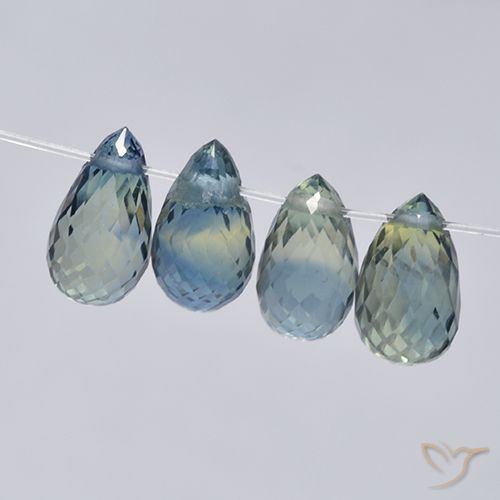 3.33ctw Natürlicher Pastellblau Saphir, Briolette, VS