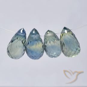 3.33 ct natürliche Pastellblau Saphir-Edelsteine, Briolette, VS