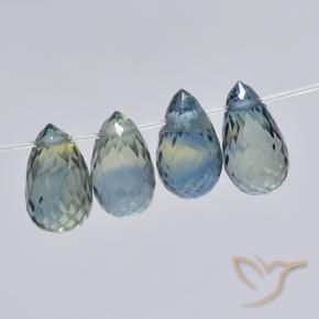 3.33 ct natürliche Pastellblau Saphir-Edelsteine, Briolette, VS