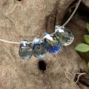 2.44 ct natürliche Mehrfarbig Saphir-Edelsteine, Briolette, VS