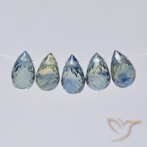 1.88 ct natürliche Pastellblau Saphir-Edelsteine, Briolette, VS