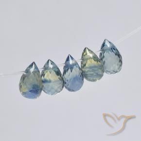 1.88 ct natürliche Pastellblau Saphir-Edelsteine, Briolette, VS