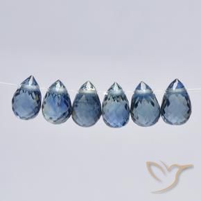 3.10 ct natürliche Pastellblau Saphir-Edelsteine, Briolette, VS