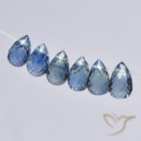 3.10 ct natürliche Pastellblau Saphir-Edelsteine, Briolette, VS