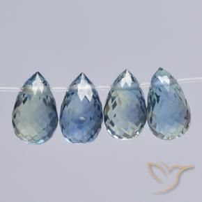 2.24 ct natürliche Pastellblau Saphir-Edelsteine, Briolette, VS