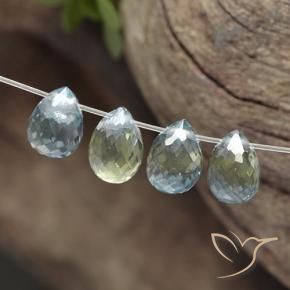 2.63 ct natürliche Mehrfarbig Saphir-Edelsteine, Briolette, VS