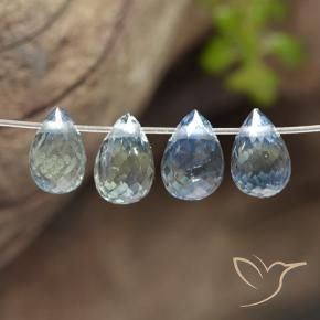 2.21 ct natürliche Pastellblau Saphir-Edelsteine, Briolette, VS