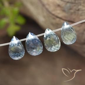 2.21 ct natürliche Pastellblau Saphir-Edelsteine, Briolette, VS